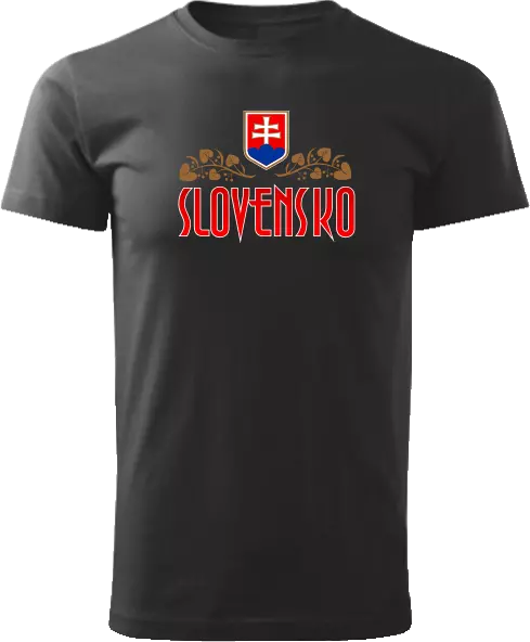 Tričko Slovensko lipa Unisex Čierne