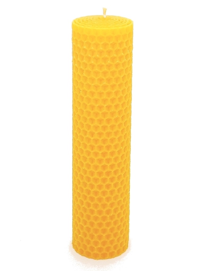 Sviečka včelí vosk žltá 160mm/40mm
