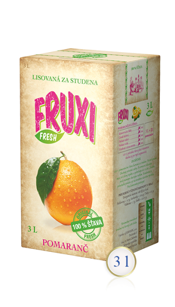 Fruxi pomaranč 100% šťava 3L