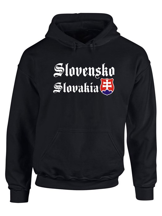 Mikina Slovensko Slovakia gotik Unisex Čierna