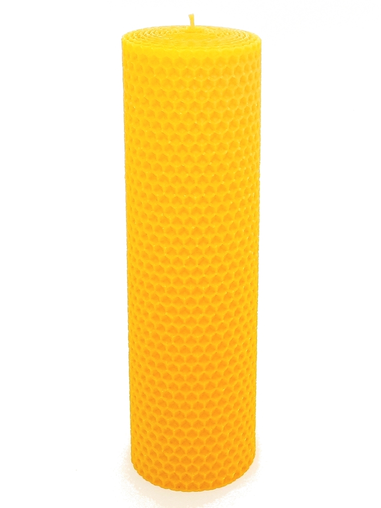 Sviečka včelí vosk žltá 205mm/60mm