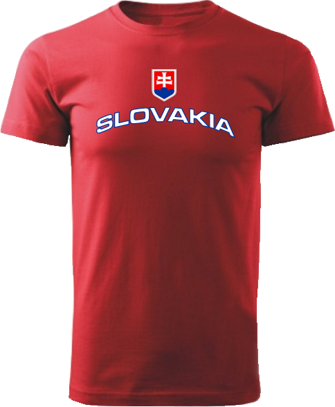 Tričko Slovakia Unisex Červené