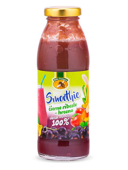 Natur products smoothie čierna ríbezľa - hrozno 100% 300ml