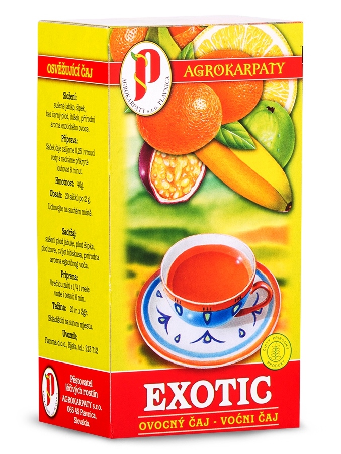 Agrokarpaty ovocný čaj exotic 20x2g