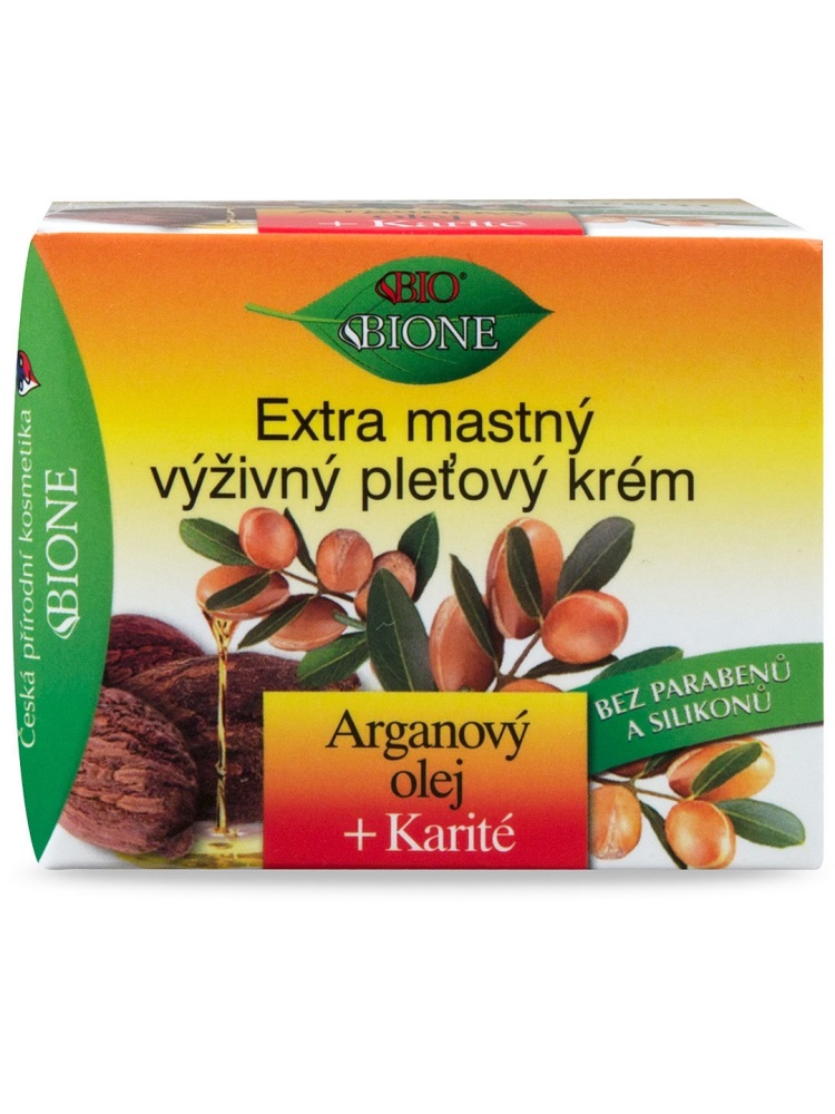 Bione Cosmetics - Extra mastný pleťový krém Arganový olej + Karité 51ml