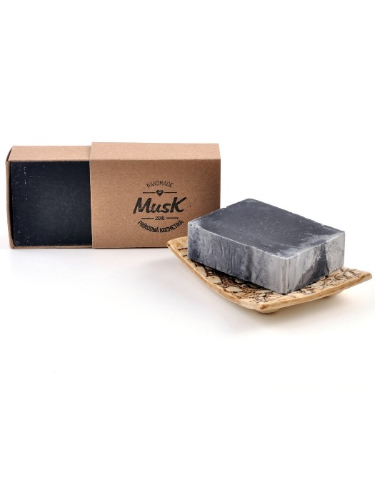 MUSK Prírodné mydlo čierne zlato vegan 100g