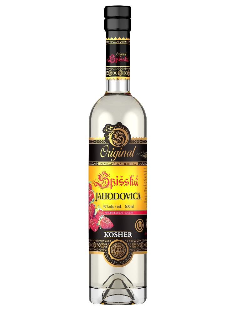 Spišská jahodovica 40% KOSHER 0,5L | 6ks v kartóne