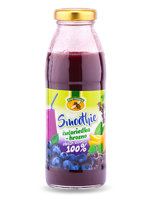 Natur products smoothie čučoriedka - hrozno 100% 300ml