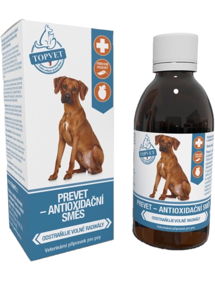 TOPVET Prevet antioxidačná zmes pre psov 200ml