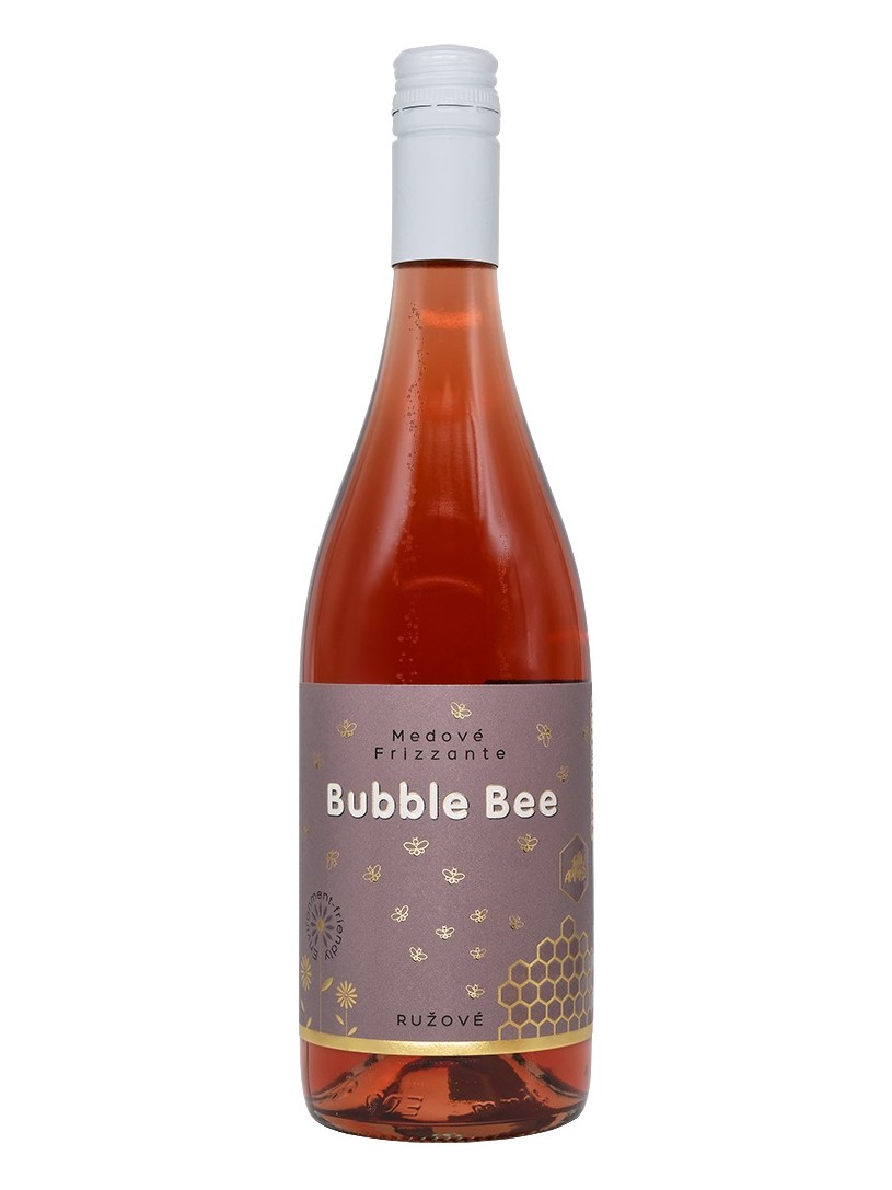 Apimed Frizzante Bubble Bee ružové 0,75l