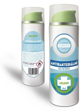 Topvet antibakteriálny gél na ruky melón 50ml