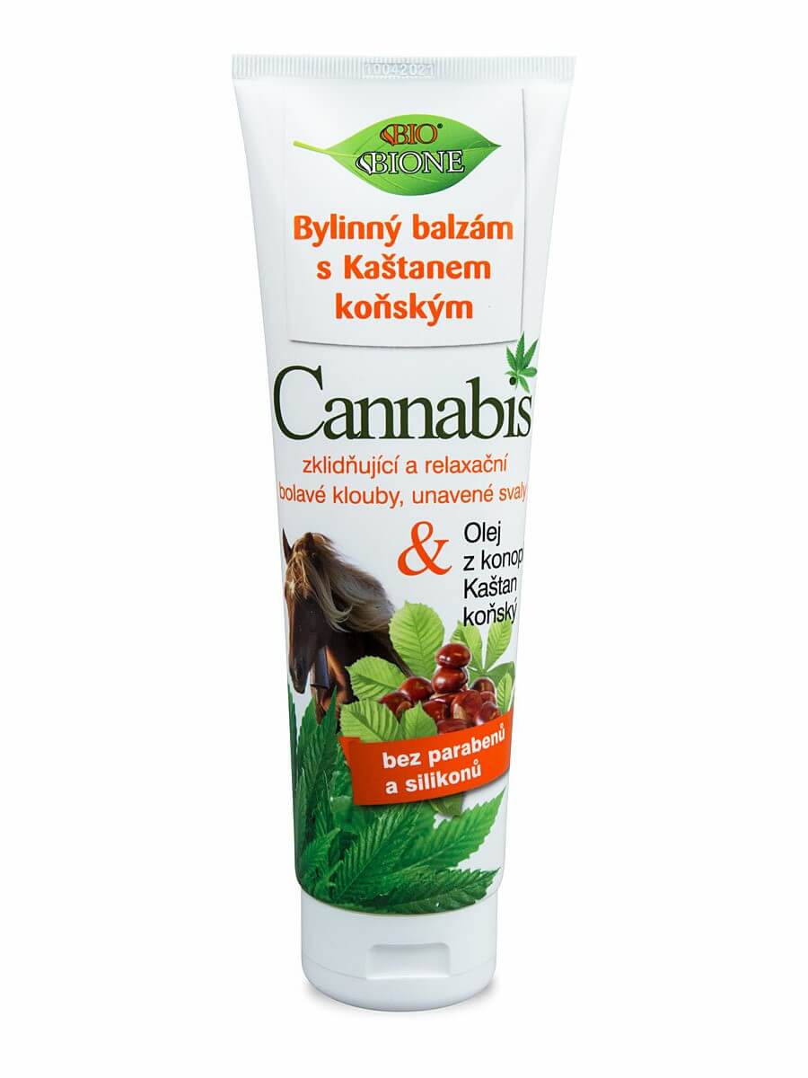 Bione Cosmetics Bylinný balzam Cannabis s pagaštanom konským 300ml