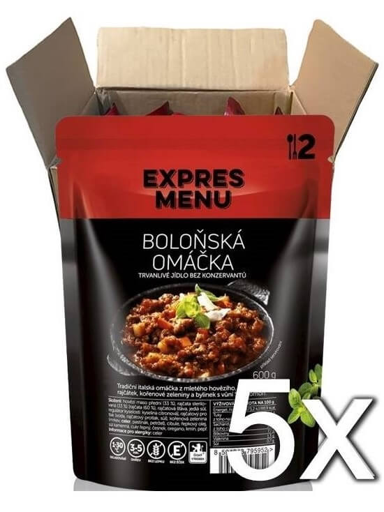 Expres menu Bolonská omáčka 2 porcie 600g | 5ks v kartóne