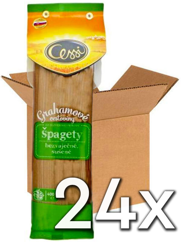Cessi Špagety grahamové cestoviny 400g | 24ks v kartóne