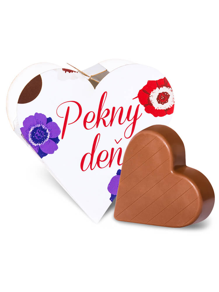 Chocolate Patrik Čokoládové srdce biele horké - Pekný deň