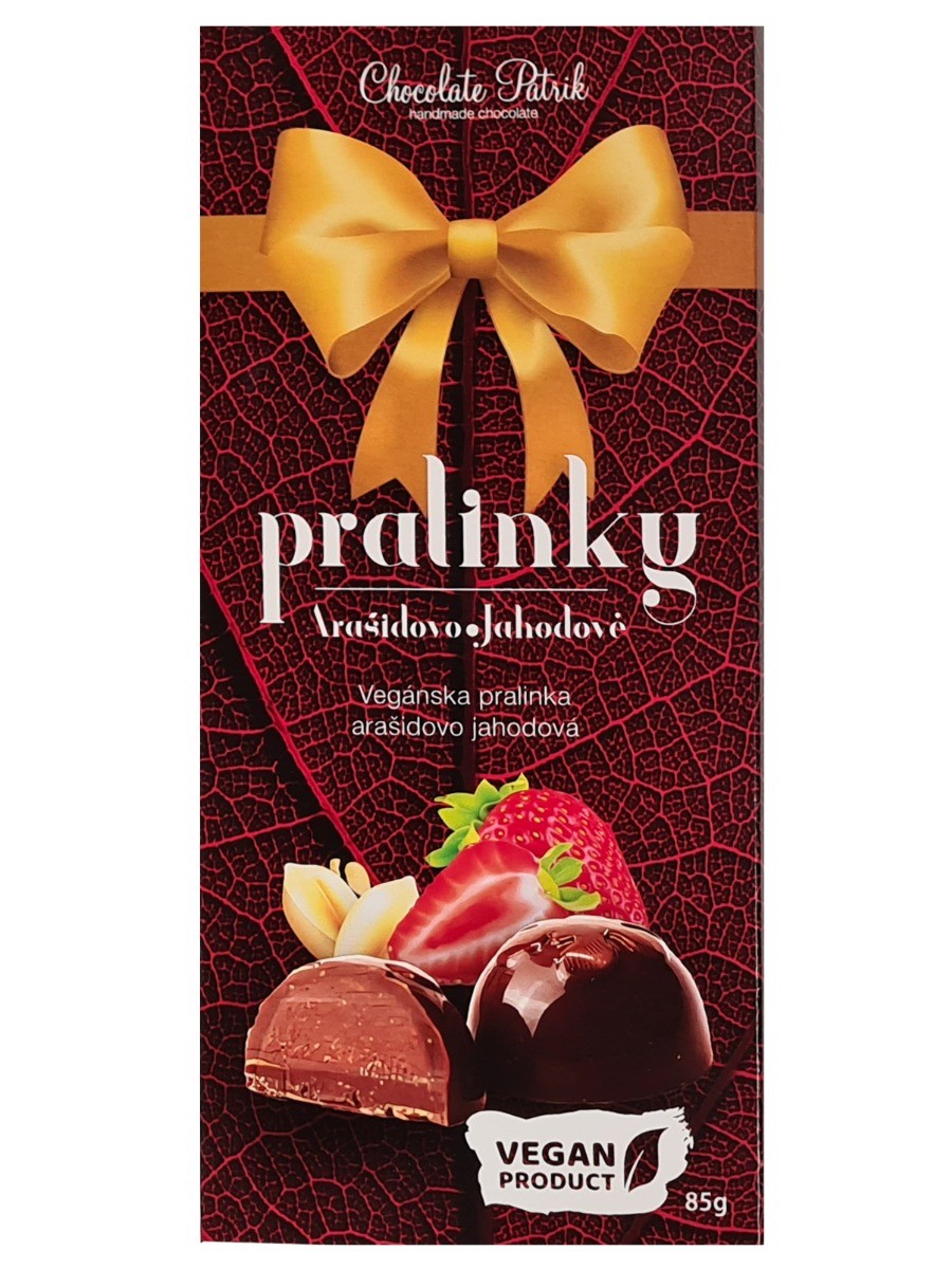Chocolate Patrik Pralinky arašidovo-jahodové Vegan 85g