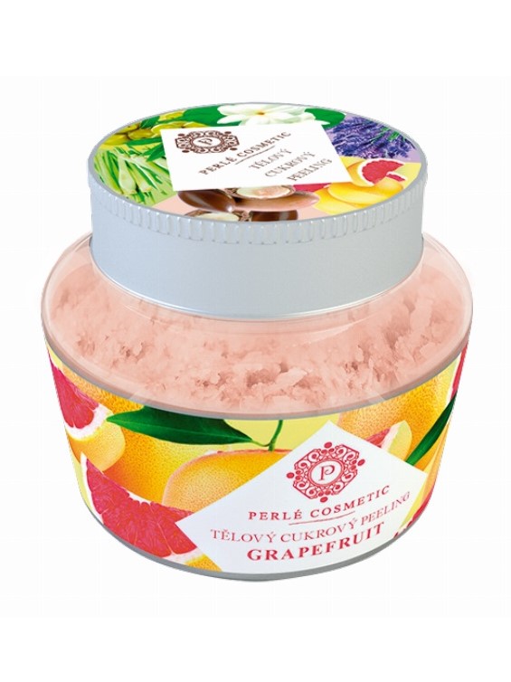 Perlé Cosmetics Telový cukrový peeling Grapefruit 200g
