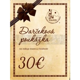 Darčeková poukážka 30 eur