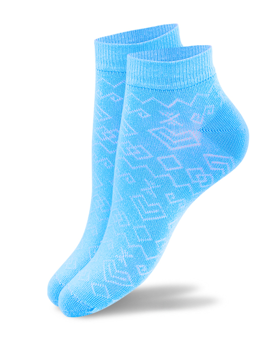 Členkové ponožky čičmany - svetlomodré