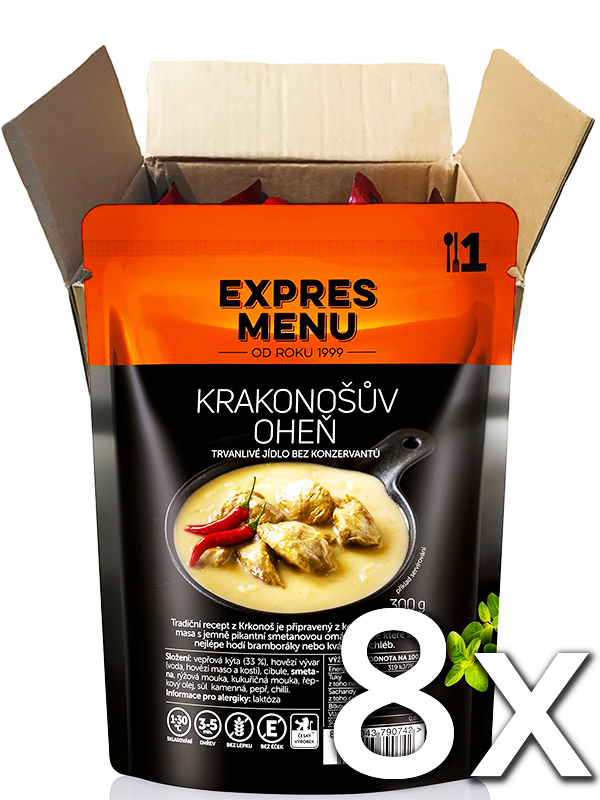 Expres menu Krakonošov oheň 1 porcia 300g | 8ks v kartóne