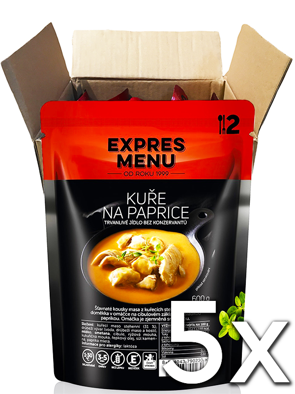 Expres menu Kura na paprike 2 porcie 600g | 5ks v kartóne