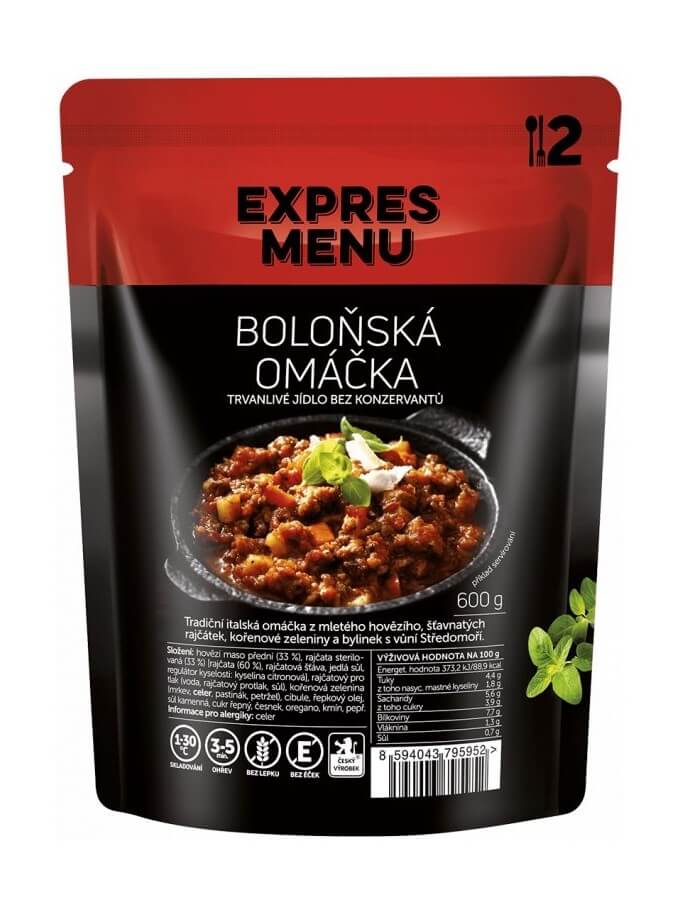 Expres menu Bolonská omáčka 2 porcie 600g