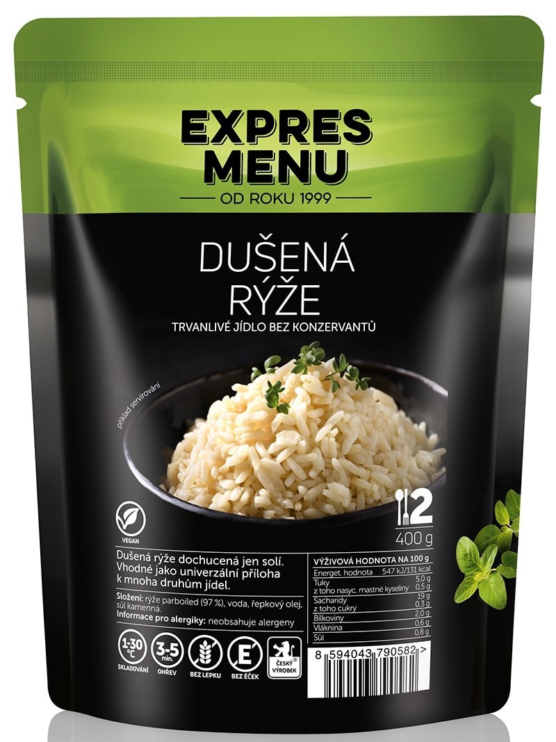 Expres menu Dusená ryža 2 porcie 400g
