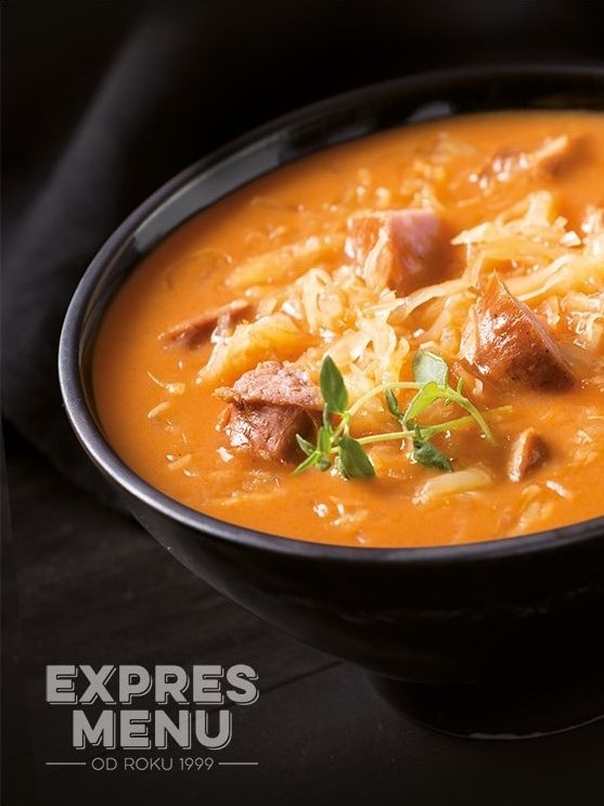 Expres menu Kapustová polievka s klobásou 2 porcie 600g | 5ks v kartóne