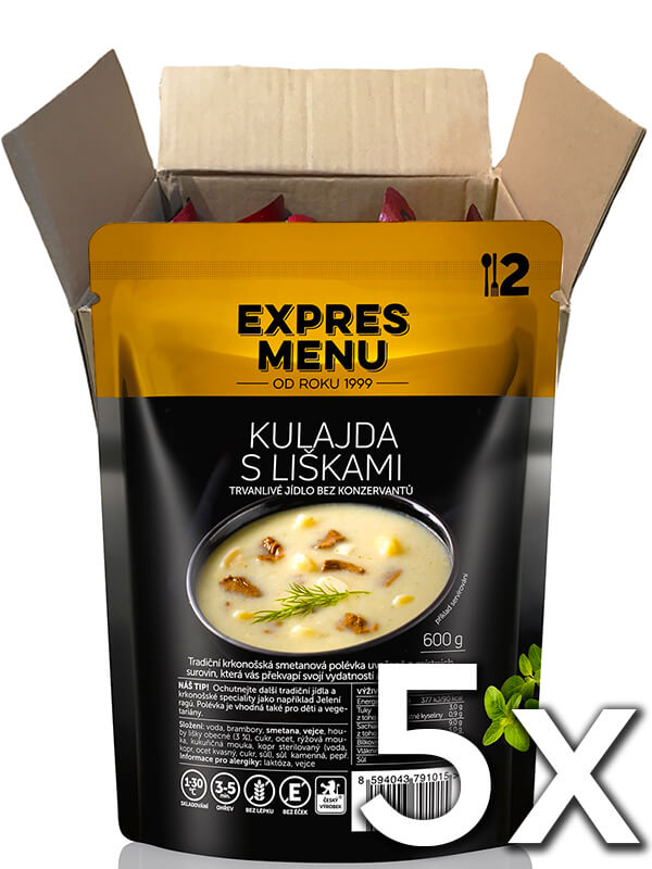 Expres menu Kulajda s líškami 2 porcie 600g | 5ks v kartóne