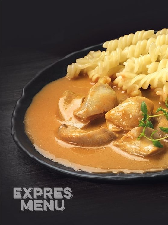 Expres menu Kura na paprike s cestovinou 1 porcia 500g | 5ks v kartóne