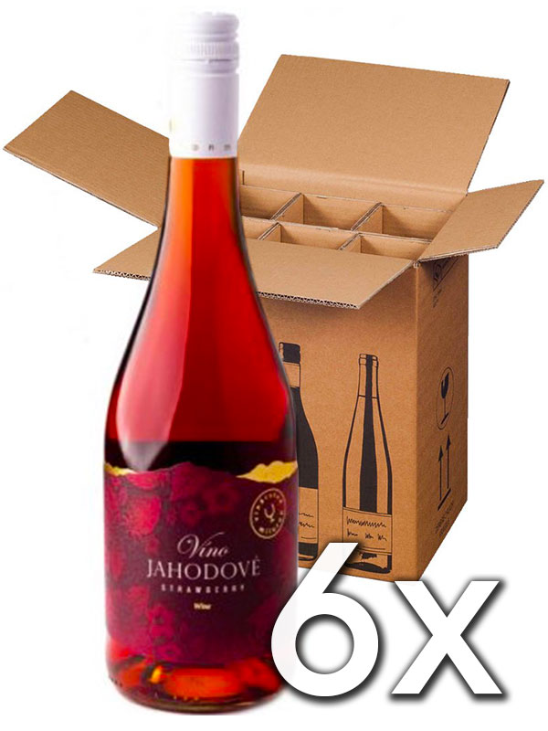 Jahodové víno Miluron 0,75l | 6ks v kartóne