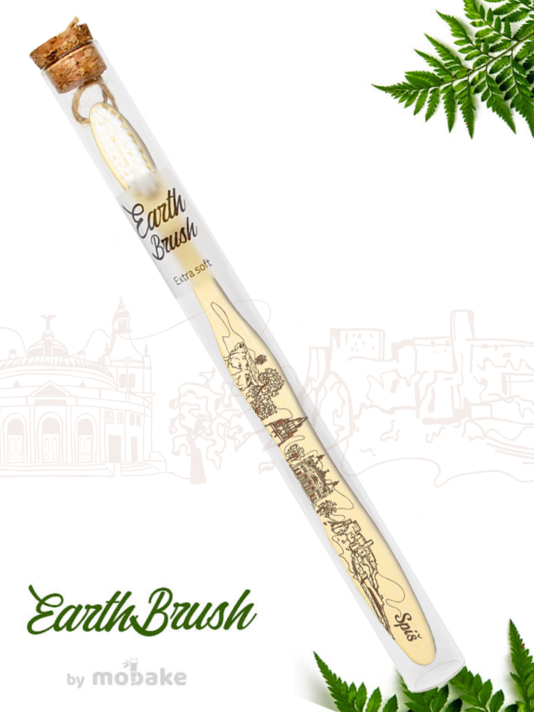 Mobake EarthBrush Spiš - bambusová zubná kefka ako suvenír 3010 Extra soft