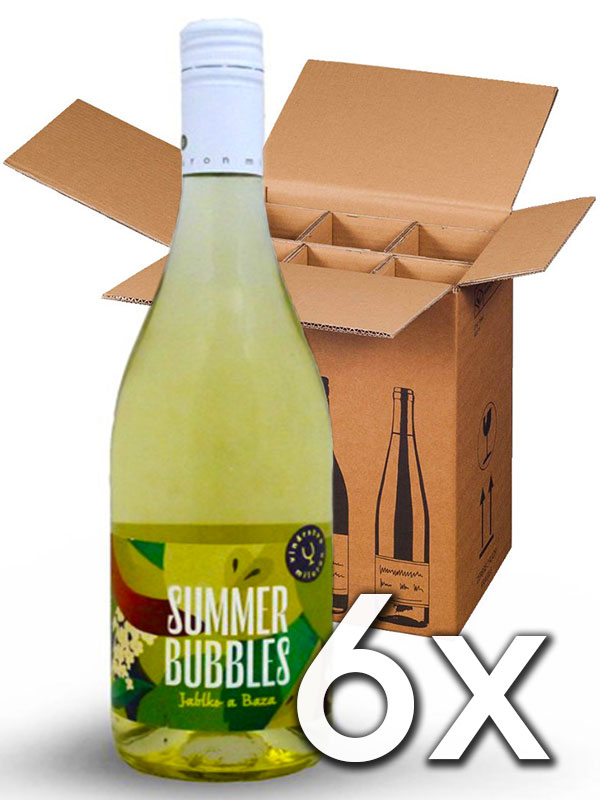 Summer bubbles jablko a baza Miluron 0,75l | 6ks v kartóne