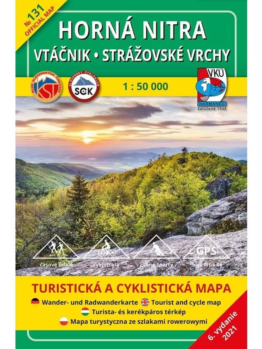 Vtáčnik - Horná Nitra 131 Turistická mapa 1:50 000