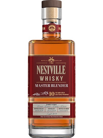 Whisky Nestville Master Blender 10Y 43% 0,7L darčekové balenie - kniha