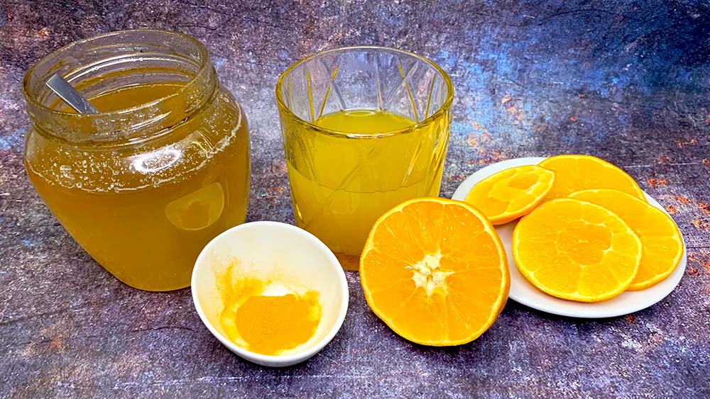 Teplý citrusový nápoj na imunitu